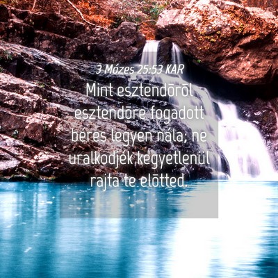 Picture 04 - 3 Mózes 25:53 KAR - Mint esztendõrõl esztendõre fogadott béres - Bible Verse Picture