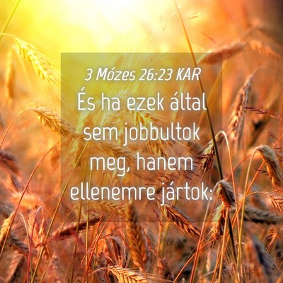 Picture 04 - 3 Mózes 26:23 KAR - És ha ezek által sem jobbultok meg, hanem - Bible Verse Picture