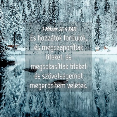 Picture 04 - 3 Mózes 26:9 KAR - És hozzátok fordulok, és megszaporítlak - Bible Verse Picture