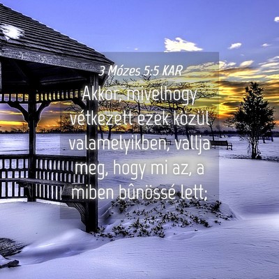 Picture 04 - 3 Mózes 5:5 KAR - Akkor, mivelhogy vétkezett ezek közül - Bible Verse Picture