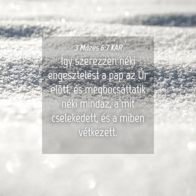 Picture 04 - 3 Mózes 6:7 KAR - Így szerezzen néki engesztelést a pap az Úr - Bible Verse Picture