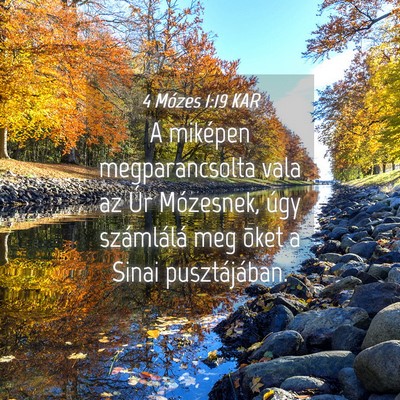 Picture 04 - 4 Mózes 1:19 KAR - A miképen megparancsolta vala az Úr Mózesnek, - Bible Verse Picture