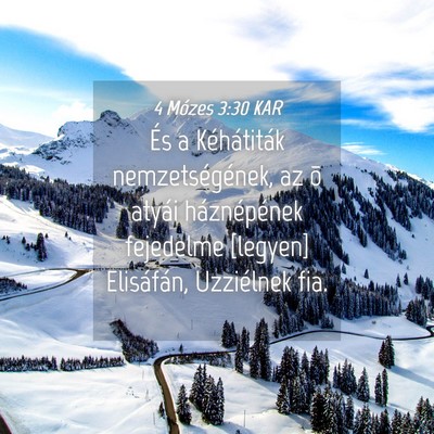 Picture 04 - 4 Mózes 3:30 KAR - És a Kéhátiták nemzetségének, az õ atyái - Bible Verse Picture