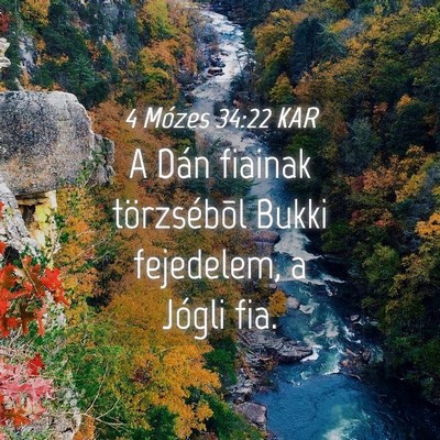 Picture 04 - 4 Mózes 34:22 KAR - A Dán fiainak törzsébõl Bukki fejedelem, a - Bible Verse Picture