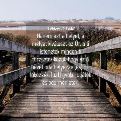 Picture 04 - 5 Mózes 12:5 KAR - Hanem azt a helyet, a melyet kiválaszt az Úr, a - Bible Verse Picture