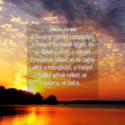 Picture 04 - 5 Mózes 17:11 KAR - A törvény szerint cselekedjél, a melyre - Bible Verse Picture