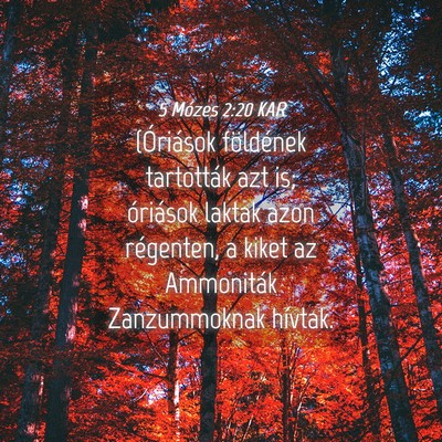 Picture 04 - 5 Mózes 2:20 KAR - (Óriások földének tartották azt is; - Bible Verse Picture