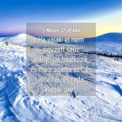 Picture 04 - 5 Mózes 22:28 KAR - Ha valaki el nem jegyzett szûz leánynyal - Bible Verse Picture
