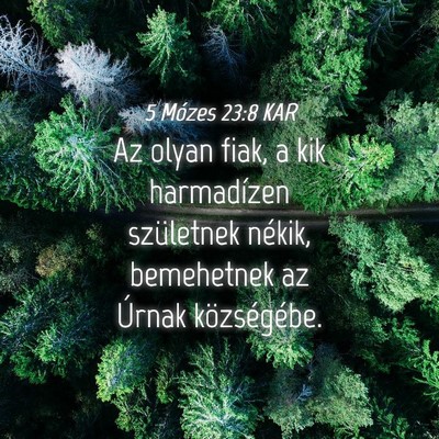 Picture 04 - 5 Mózes 23:8 KAR - Az olyan fiak, a kik harmadízen születnek - Bible Verse Picture