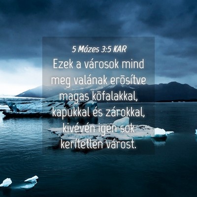 Picture 04 - 5 Mózes 3:5 KAR - Ezek a városok mind meg valának erõsítve - Bible Verse Picture