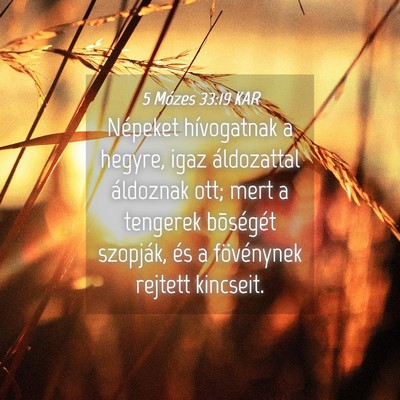 Picture 04 - 5 Mózes 33:19 KAR - Népeket hívogatnak a hegyre, igaz áldozattal - Bible Verse Picture