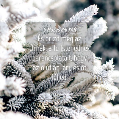 Picture 04 - 5 Mózes 8:6 KAR - És õrizd meg az Úrnak, a te Istenednek - Bible Verse Picture