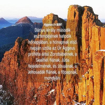 Picture 04 - Aggeus 1:1 KAR - Dárius király második esztendejének hatodik - Bible Verse Picture
