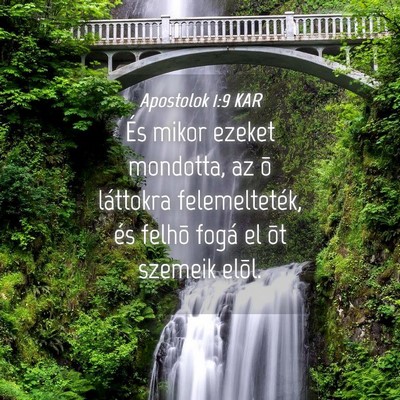 Picture 04 - Apostolok 1:9 KAR - És mikor ezeket mondotta, az õ láttokra - Bible Verse Picture
