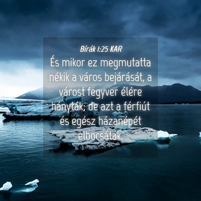 Picture 04 - Bírák 1:25 KAR - És mikor ez megmutatta nékik a város - Bible Verse Picture