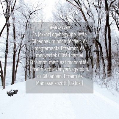 Picture 04 - Bírák 12:4 KAR - És [ekkor] egybegyûjté Jefte Gileádnak minden - Bible Verse Picture