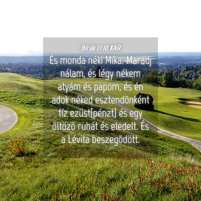 Picture 04 - Bírák 17:10 KAR - És monda néki Míka: Maradj nálam, és légy - Bible Verse Picture