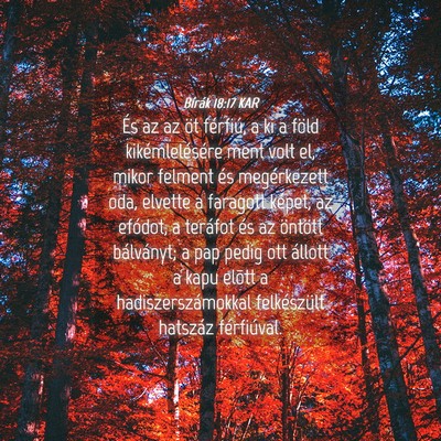 Picture 04 - Bírák 18:17 KAR - És az az öt férfiú, a ki a föld - Bible Verse Picture