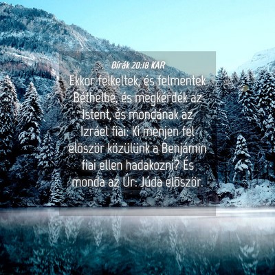 Picture 04 - Bírák 20:18 KAR - Ekkor felkeltek, és felmentek Béthelbe, és - Bible Verse Picture