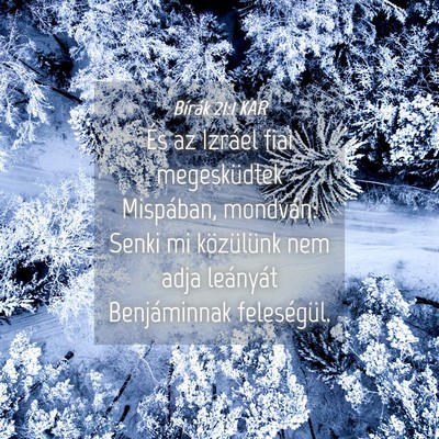 Picture 04 - Bírák 21:1 KAR - És az Izráel fiai megesküdtek Mispában, - Bible Verse Picture