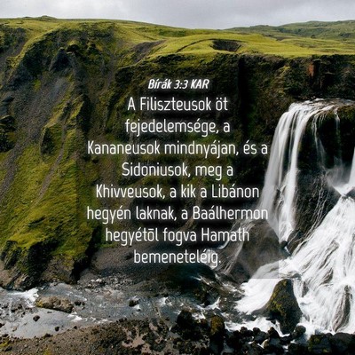Picture 04 - Bírák 3:3 KAR - A Filiszteusok öt fejedelemsége, a Kananeusok - Bible Verse Picture