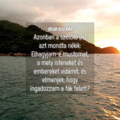 Picture 04 - Bírák 9:13 KAR - Azonban a szõlõtõ [is] azt mondta nékik: - Bible Verse Picture