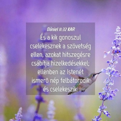 Picture 04 - Dániel 11:32 KAR - És a kik gonoszul cselekesznek a szövetség - Bible Verse Picture