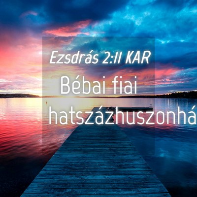 Picture 04 - Ezsdrás 2:11 KAR - Bébai fiai - Bible Verse Picture