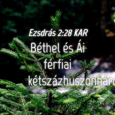 Picture 04 - Ezsdrás 2:28 KAR - Béthel és Ái férfiai - Bible Verse Picture