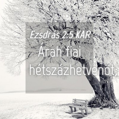 Picture 04 - Ezsdrás 2:5 KAR - Árah fiai - Bible Verse Picture