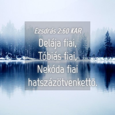 Picture 04 - Ezsdrás 2:60 KAR - Delája fiai, Tóbiás fiai, Nekóda fiai - Bible Verse Picture