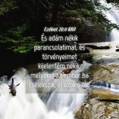 Picture 04 - Ezékiel 20:11 KAR - És adám nékik parancsolatimat, és - Bible Verse Picture