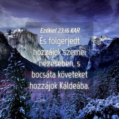 Picture 04 - Ezékiel 23:16 KAR - És fölgerjedt hozzájok szemei nézésében, s - Bible Verse Picture