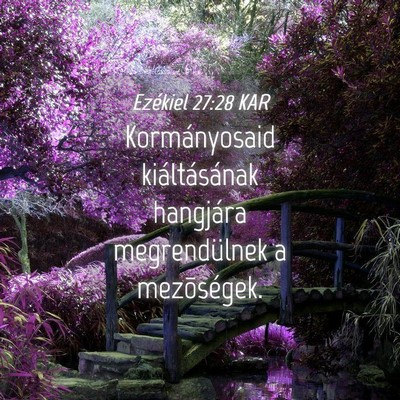 Picture 04 - Ezékiel 27:28 KAR - Kormányosaid kiáltásának hangjára - Bible Verse Picture