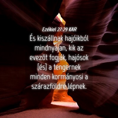 Picture 04 - Ezékiel 27:29 KAR - És kiszállnak hajóikból mindnyájan, kik az - Bible Verse Picture