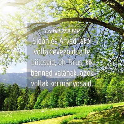 Picture 04 - Ezékiel 27:8 KAR - Sidon és Arvad lakói voltak evezõid; a te - Bible Verse Picture