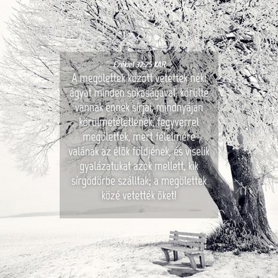 Picture 04 - Ezékiel 32:25 KAR - A megölettek között vetettek néki ágyat - Bible Verse Picture