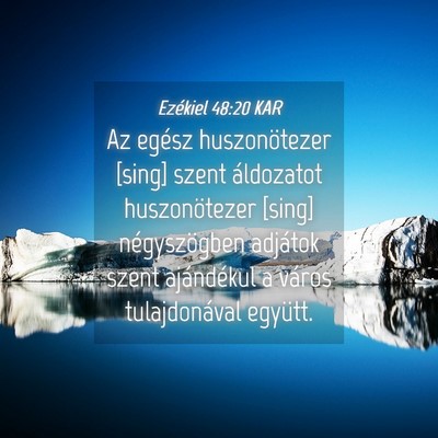 Picture 04 - Ezékiel 48:20 KAR - Az egész huszonötezer [sing] szent áldozatot - Bible Verse Picture