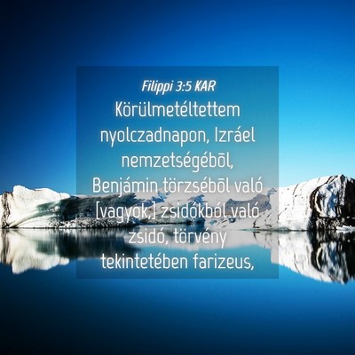 Picture 04 - Filippi 3:5 KAR - Körülmetéltettem nyolczadnapon, Izráel - Bible Verse Picture