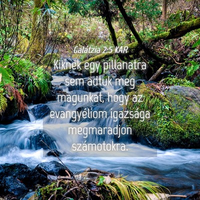 Picture 04 - Galátzia 2:5 KAR - Kiknek egy pillanatra sem adtuk meg magunkat, - Bible Verse Picture
