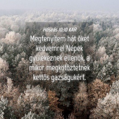 Picture 04 - Hóseás 10:10 KAR - Megfenyítem hát õket kedvemre! Népek - Bible Verse Picture