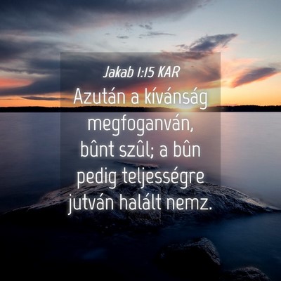 Picture 04 - Jakab 1:15 KAR - Azután a kívánság megfoganván, bûnt szûl; - Bible Verse Picture