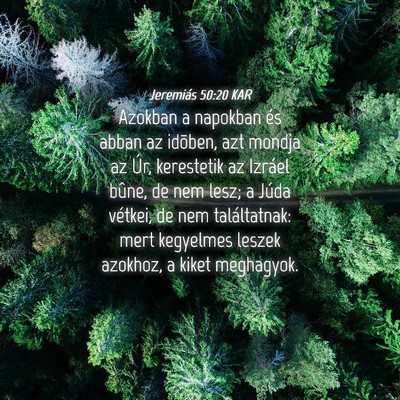 Picture 04 - Jeremiás 50:20 KAR - Azokban a napokban és abban az idõben, azt - Bible Verse Picture