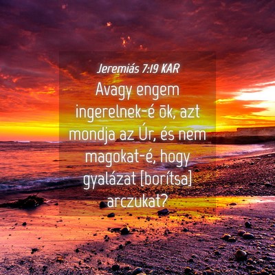Picture 04 - Jeremiás 7:19 KAR - Avagy engem ingerelnek-é õk, azt mondja az Úr, - Bible Verse Picture