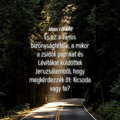 Picture 04 - János 1:19 KAR - És ez a János bizonyságtétele, a mikor a - Bible Verse Picture