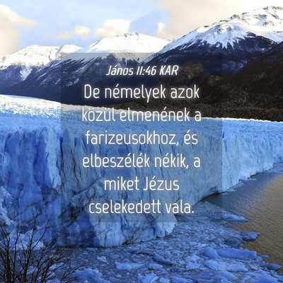 Picture 04 - János 11:46 KAR - De némelyek azok közül elmenének a - Bible Verse Picture