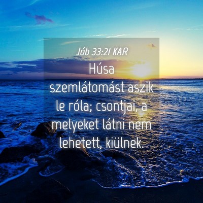 Picture 04 - Jób 33:21 KAR - Húsa szemlátomást aszik le róla; csontjai, a - Bible Verse Picture