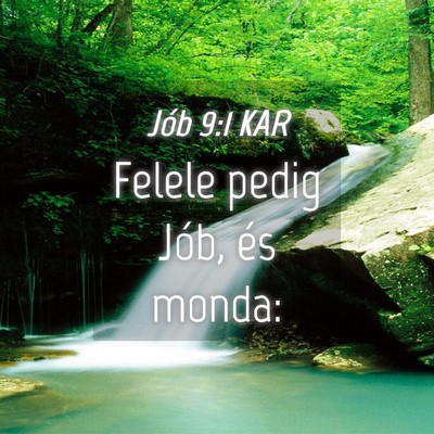 Picture 04 - Jób 9:1 KAR - Felele pedig Jób, és - Bible Verse Picture