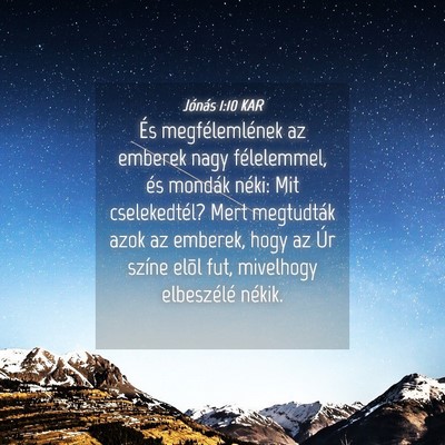Picture 04 - Jónás 1:10 KAR - És megfélemlének az emberek nagy félelemmel, - Bible Verse Picture