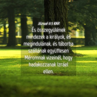 Picture 04 - Józsué 11:5 KAR - És összegyülének mindezek a királyok, és - Bible Verse Picture